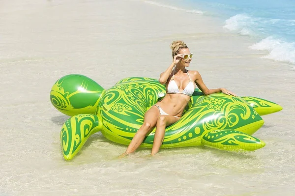 Kangaroo Sea Turtle 96" Pool Float - Green
