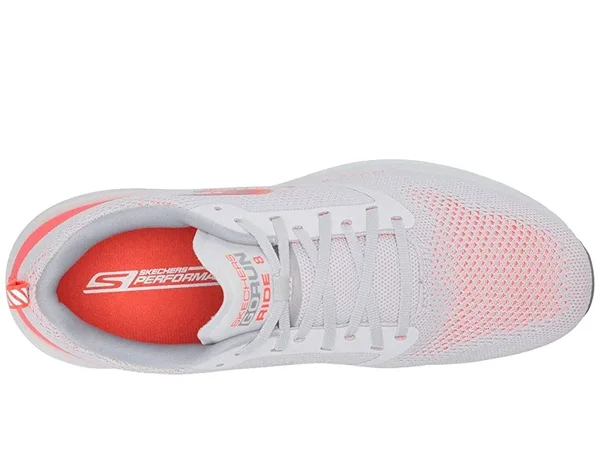 Skechers Women's GOrun Ride 8 Hyper Running Shoe - Light Gray/Pink