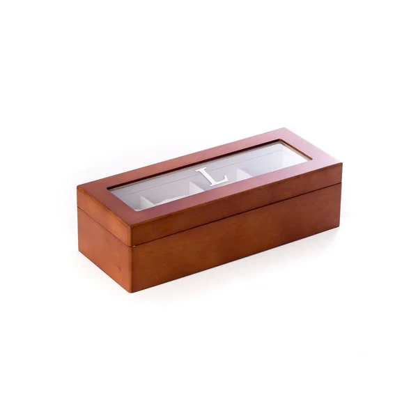 Single Initial Brown 4 Watch Case - L