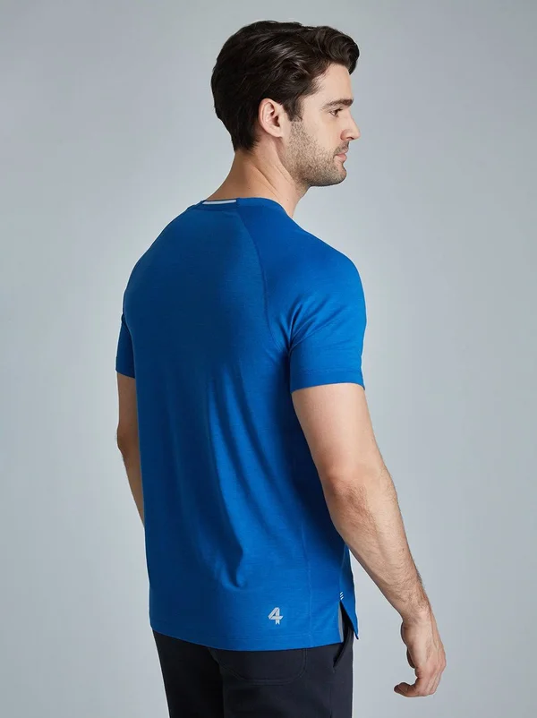 Fourlaps Men's Level Tech Tee - Blue - Size Small