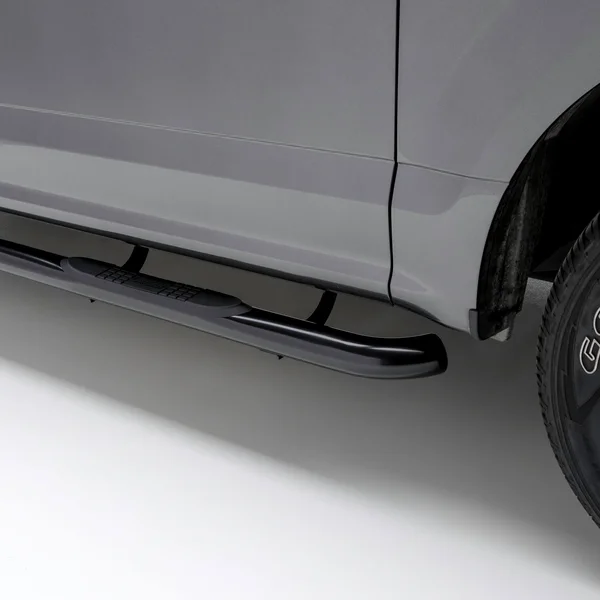 Aries 3-Inch Round Side Bars - Black 204076