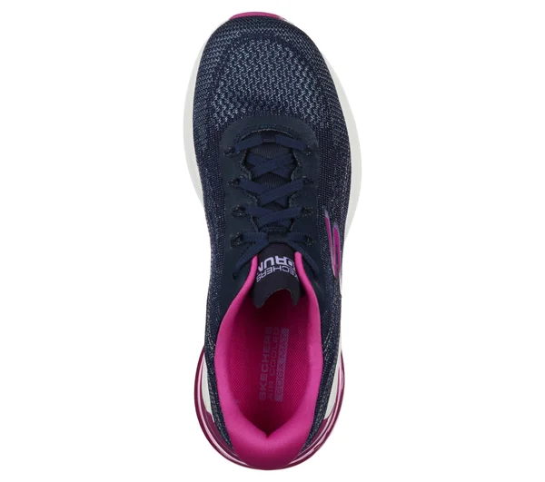 Skechers GOrun Air - Silver Sparkle Navy - Pink - Size 7.5