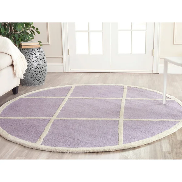 Safavieh Cambridge CAM136C Lavander, Ivory Rug 2&6x22 x 8& Runner