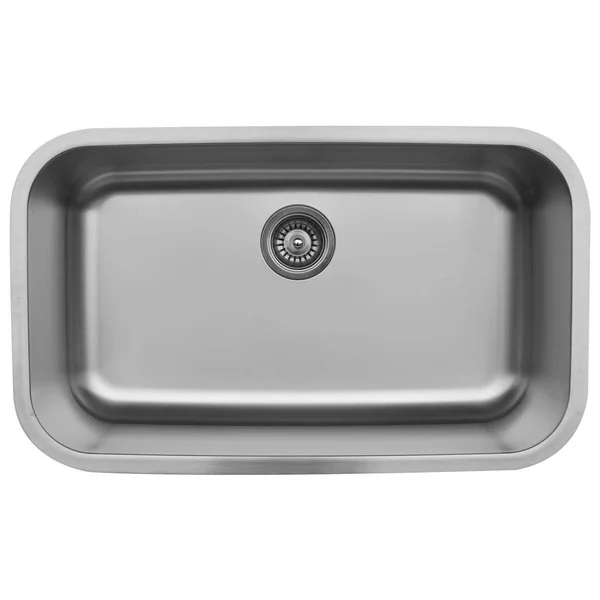 Karran Undermount Stainless Steel 31 in. Single Basin Kitchen Sink Kit (Silver)