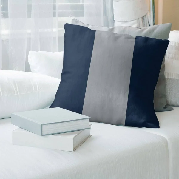 Tennessee Tennessee Football Stripes Pillow-Faux Linen - 16 x 16 - Square - Zipper Closure - Medium - Removable Cover - Accent