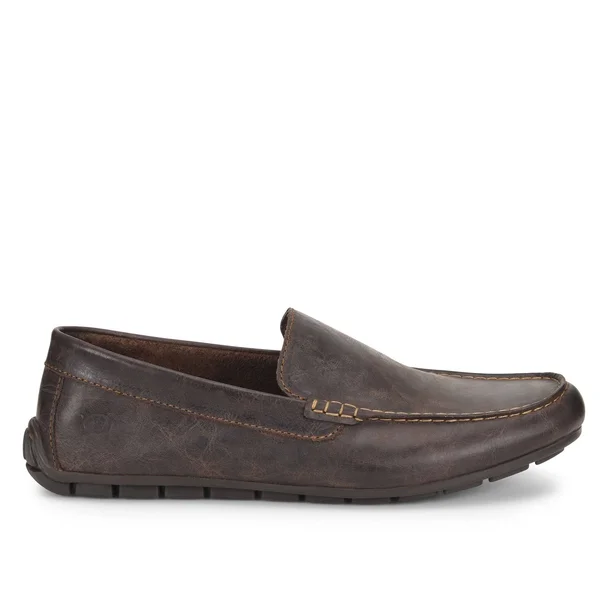 Born Men's Allan Leather Loafers - Dark Brown (Sea Lion) 9.5