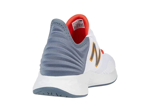 New Balance Men's Fresh Foam Roav Running Shoes - White/Grey/Orange (Size 9 wide)