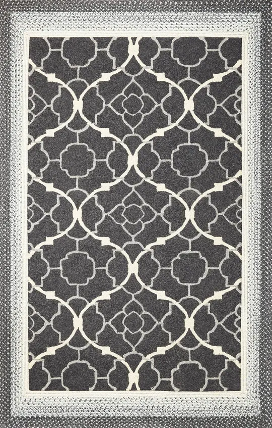 Kas Allure 4050 Blue Starburst Rug - 2 ft 3 in x 7 ft 6 in Runner
