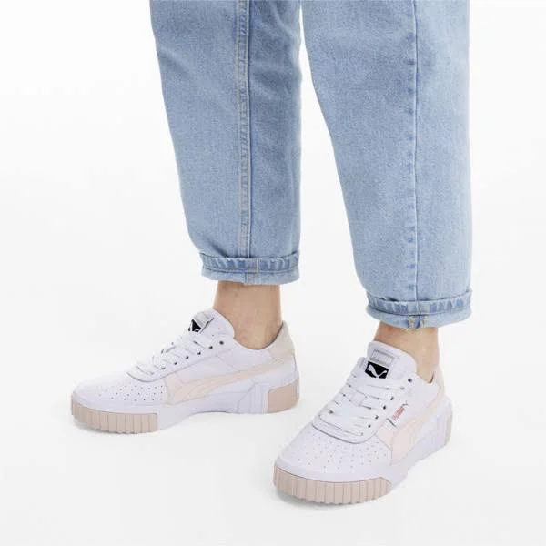 Puma Cali White/Rosewater Women's Shoes, White/Pink, Size: 7