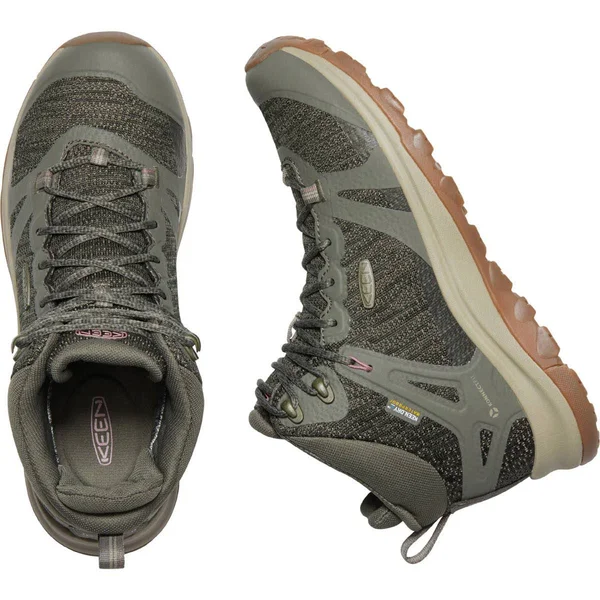 Keen Terradora II Mid Waterproof Boot 9, Dusty Olive/Nostalgia Rose (Women's)
