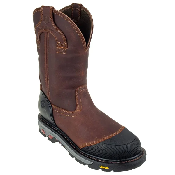 Justin Men's Chestnut Warhawk Waterproof Work Boots - Composite Toe