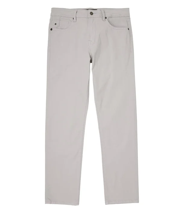 Liverpool Men's Regent Relaxed Straight Peached Colored Twill Jeans in White, Cotton, Size 38/34