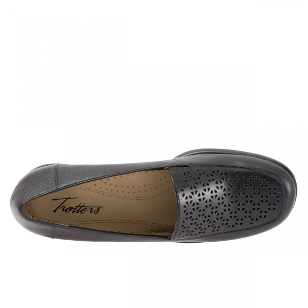 Women's Trotters Jenn Laser Slip-On - Size: 9.5, Black