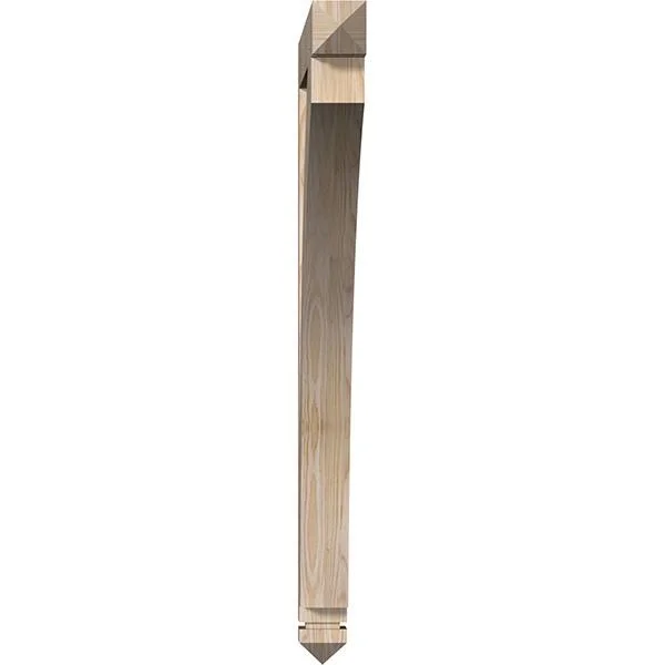 Ekena Millwork 3 1/2x22W x 38x22D x 46x22H Thorton Arts & Crafts Smooth BRACKET - Douglas Fir