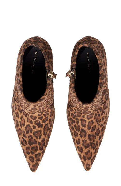 Women's Good American The Icon Bootie - 9 M - Pale Leopard