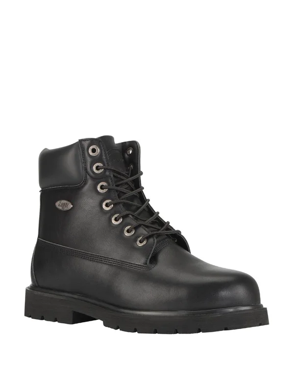 Men's Lugz Drifter 6 inch Steel Toe Work Boot - Size: 11 2E, Black