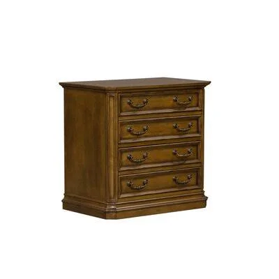 August Grove Passabe 2-Drawer Lateral Filing Cabinet - Brown
