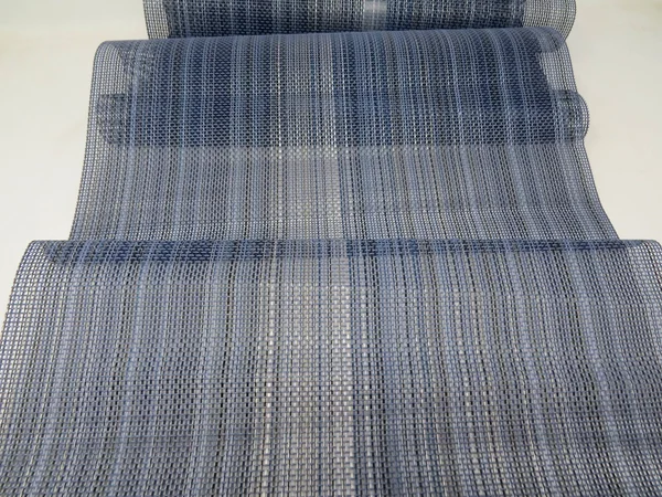 Chilewich Multi Stripe Table Runner - Chambray