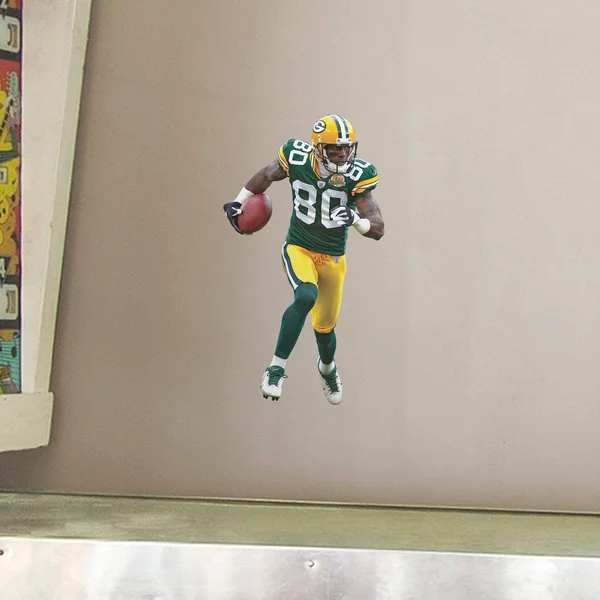 Green Bay Packers: Donald Driver Legend - Officially Licensed NFL Removable Wall Adhesive Wall Decal Giant Athlete +3 Wall Decal