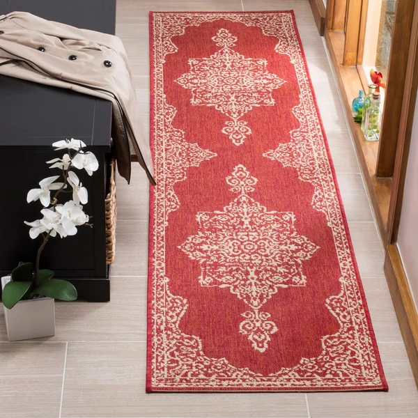 Safavieh Linden LND180L 4&0x22 x 6&0x22 Cream - Aqua Area Rug