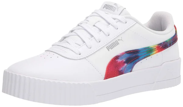 Puma Carina Fashion Tie Dye 10 Women's White