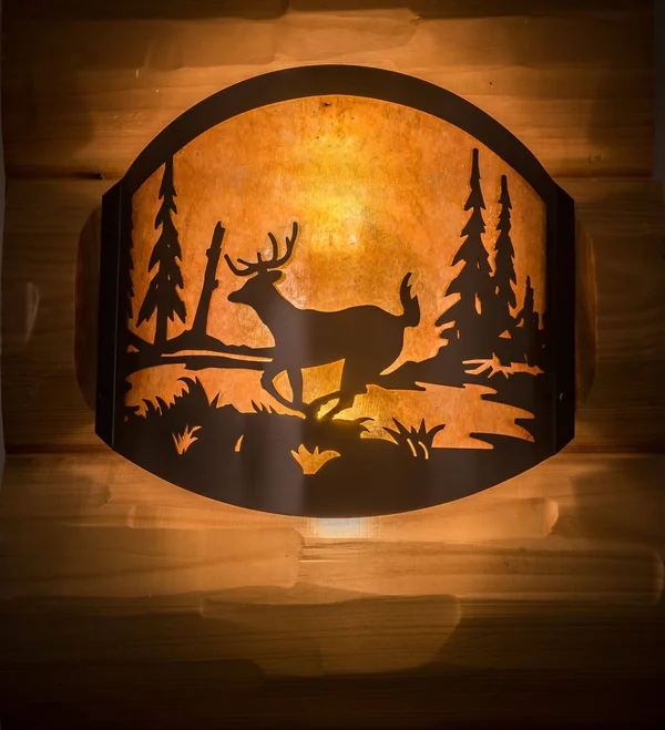 Meyda 11x22 Wide Deer at Lake Wall Sconce - 188367