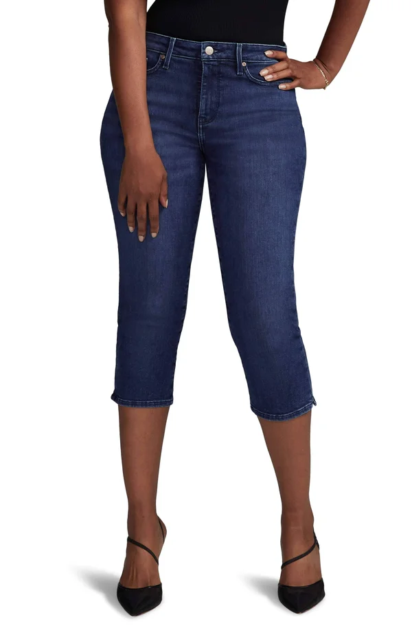 Women's Curves 360 by Nydj Slim Straight Capri Jeans 5437697 - 00 - Habana