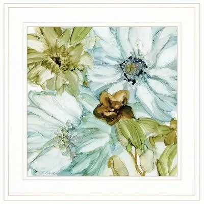 'Sea Glass Garden I' - Picture Frame Painting Print on Paper Winston Porter Format: White Framed