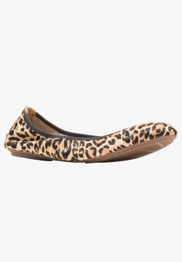 Hush Puppies Women's Chaste Ballet Flat, Size: 9.5, Leopard Calf Hair