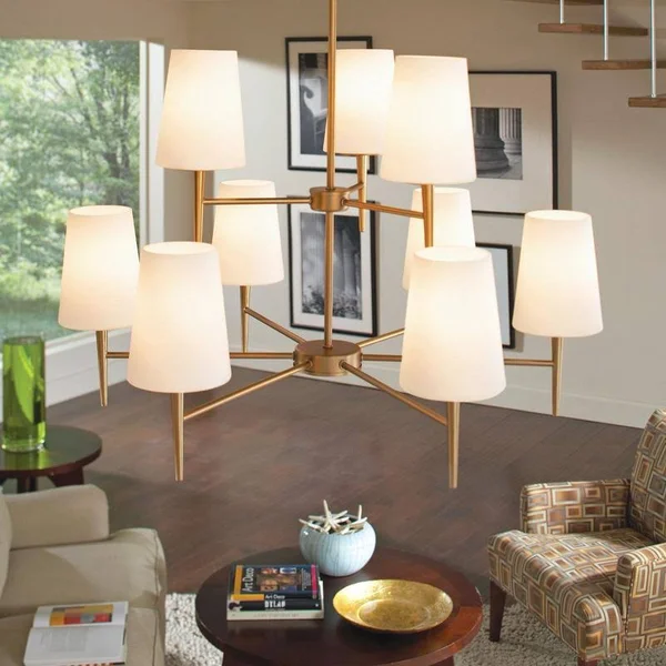 Sea Gull Lighting 3140403EN3-848 Driscoll Three Light Chandelier - Satin Bronze