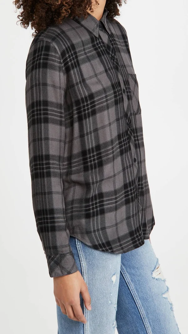 Rails Hunter Button-Up Shirt-Women's Charcoal Jet, XL