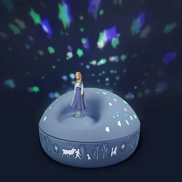 Trousselier TRS5004 Night Light - Star Projector with Music Elsa - Frozen - 12 Cm - Batteries included