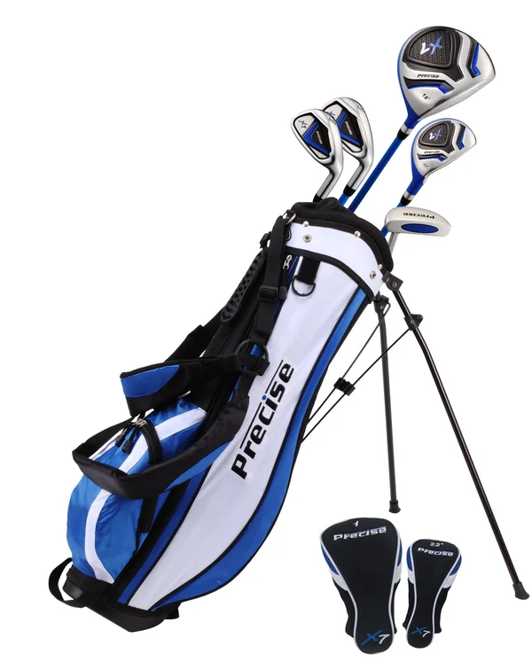 Precise X7 Junior Left Handed Complete Golf Clubs Set for Children 3 Age Groups, Size: Age 9-12, Boys