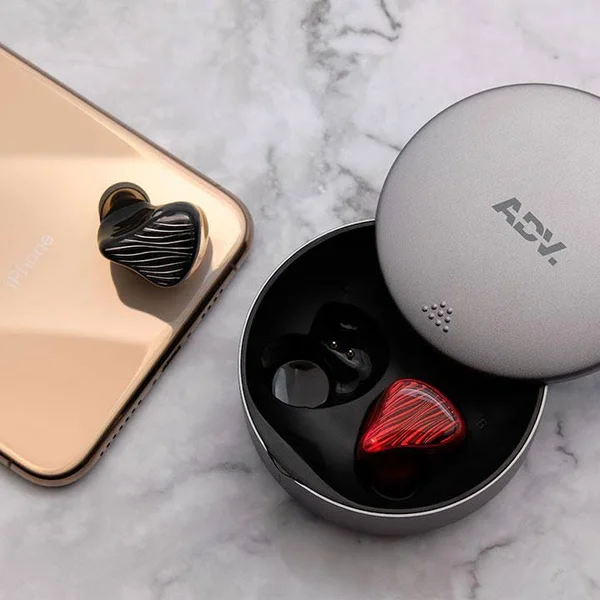 M5-TWS, 3D-Printed True Wireless TWS Earbuds Accent Red