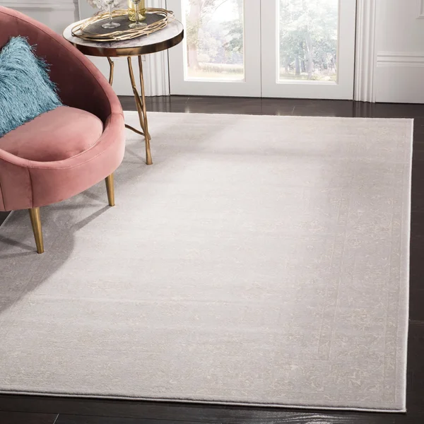 Safavieh Carnegie Light Grey & Cream 4& x 6& Rug