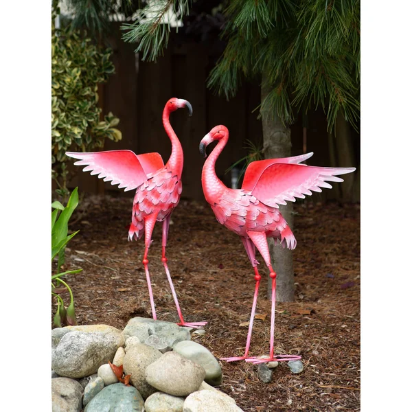 Zingz & Thingz Flying Flamingo Metal Decor - Pink