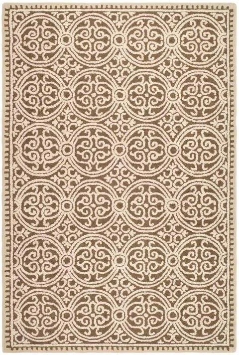 Safavieh CAM232A Cambridge Area Rug - Brown, White: 5-ft x 8-ft