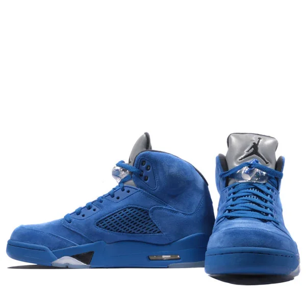 Air Jordan 5 Retro &Blue Suede& - 136027-401 - Size 7