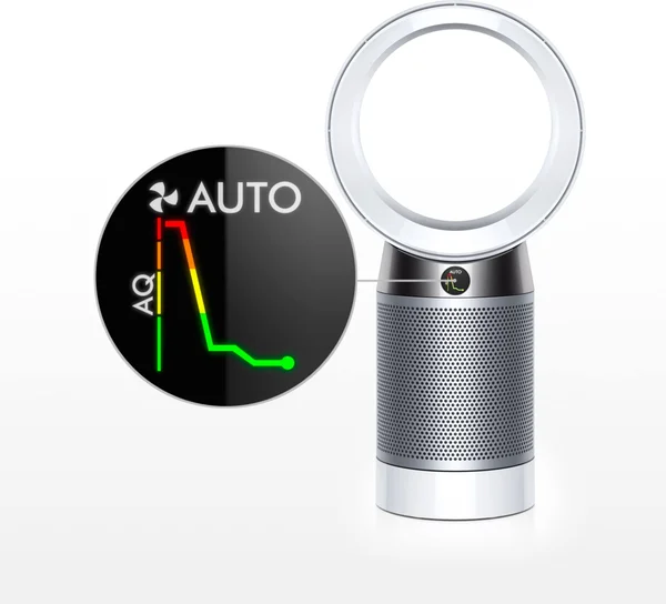 Dyson Pure Cool DP04 Oscillating Bladeless Fan/Purifier - White/Silver