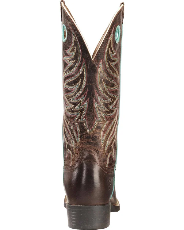 Ariat Women's Round Up Ryder Boot - Sassy Brown B, 6