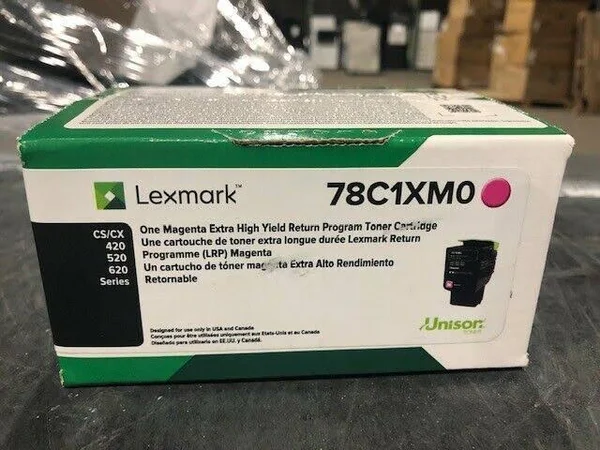Lexmark 78C1XM0 Extra High-Yield Magenta Toner Cartridge