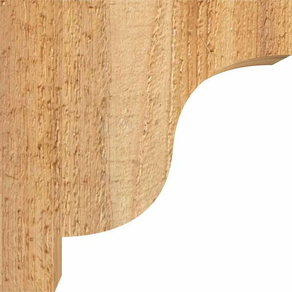 Ekena Millwork COR04X12X12NEW00RWR 4x22W x 12x22D x 12x22H Newport Rough Sawn Corbel - Western Red Cedar