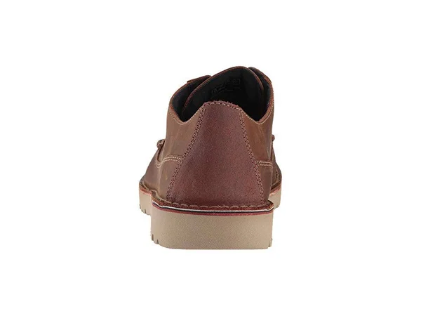 Clarks Mens Vargo Walk Dark Tan Leather Oxford Dress Shoe Size 9