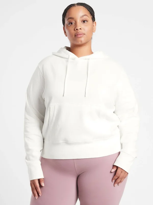 Athleta Women's Sundown Hoodie Sweatshirt Calla Lily Petite Size Xs