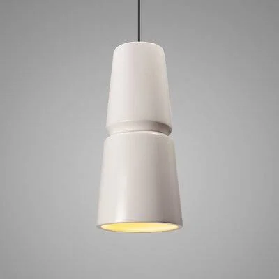Logan 1 - Light Single Cone Pendant AllModern Bulb Type: Incandescent, Shade Color: Terra Cotta, Finish: Antique Brass