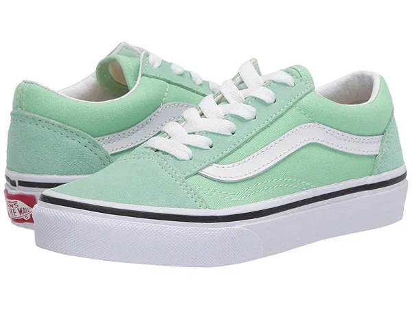 Vans Kids Old Skool (Green Ash/True White)