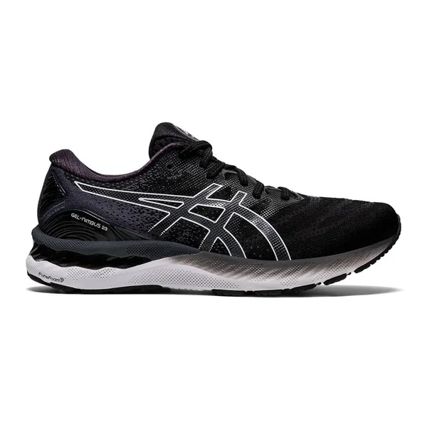 Asics Men's Nimbus 23 - Black - White - 9 - 2E