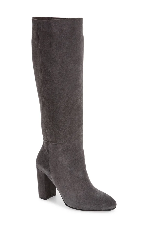 Women's Chinese Laundry Krafty Knee High Boot Gun Powder Suede - 6 M