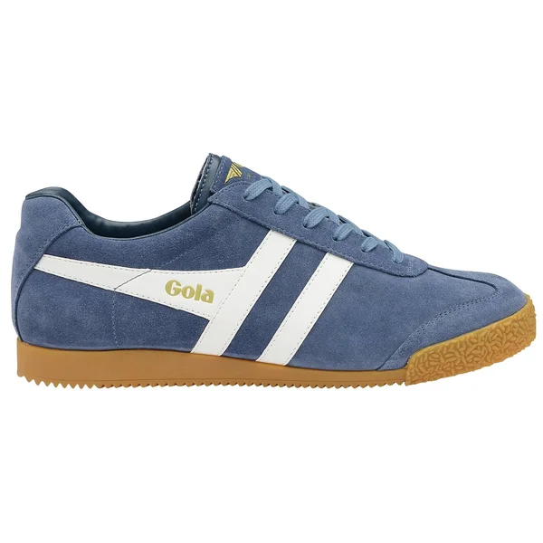 Gola Men's Harrier Suede Sneakers - Baltic/White, 10