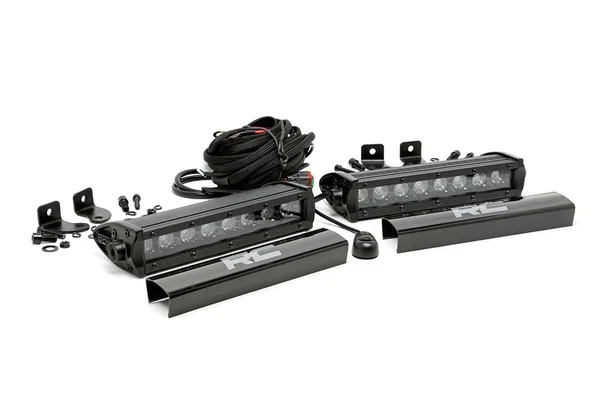 Rough Country 70728BL 8x22 Cree LED Light Bars - Pair - Black Series